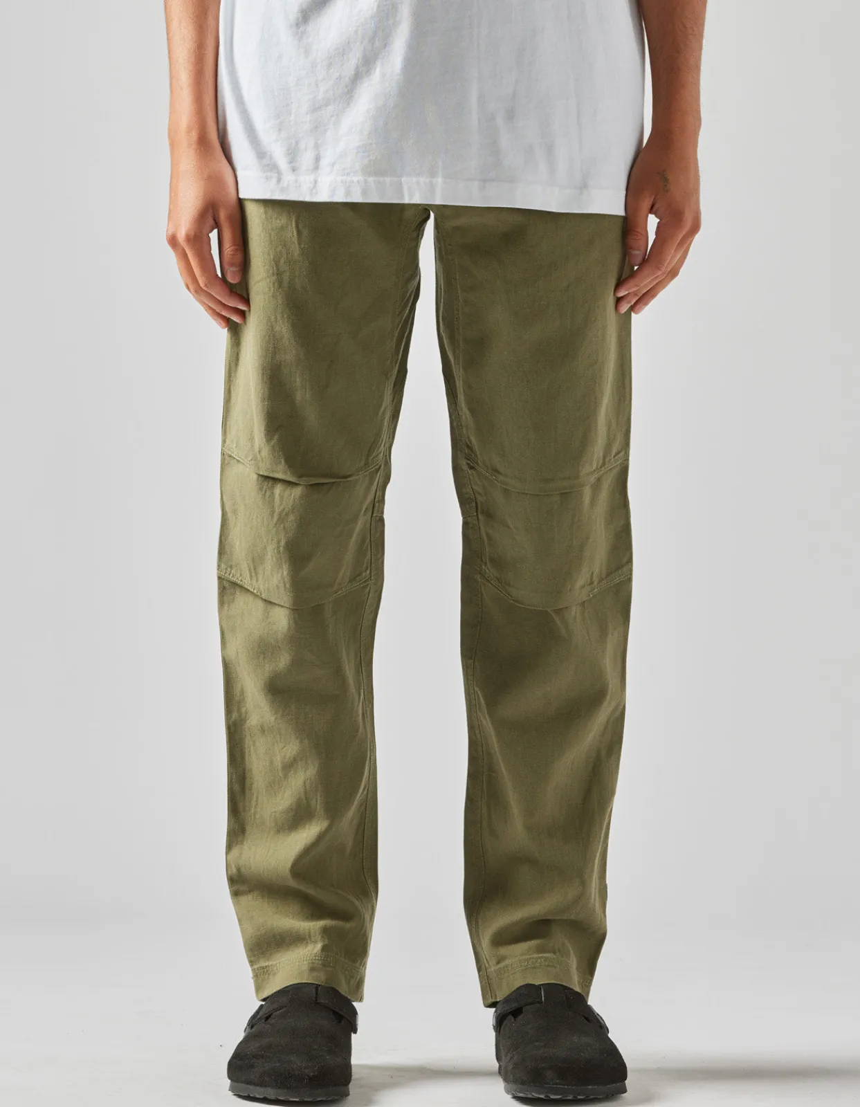 Utility Pants*Maharishi 4544 Washed Hemp Custom Pants Olive Og-107F