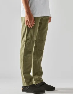 Utility Pants*Maharishi 4544 Washed Hemp Custom Pants Olive Og-107F