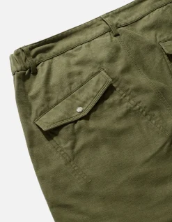 Utility Pants*Maharishi 4544 Washed Hemp Custom Pants Olive Og-107F