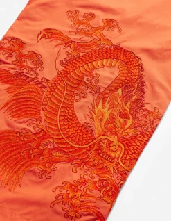 Original Snopants*Maharishi 4244 Water Dragon Embroidered Loose Snopants® Blaze Orange/Tonal