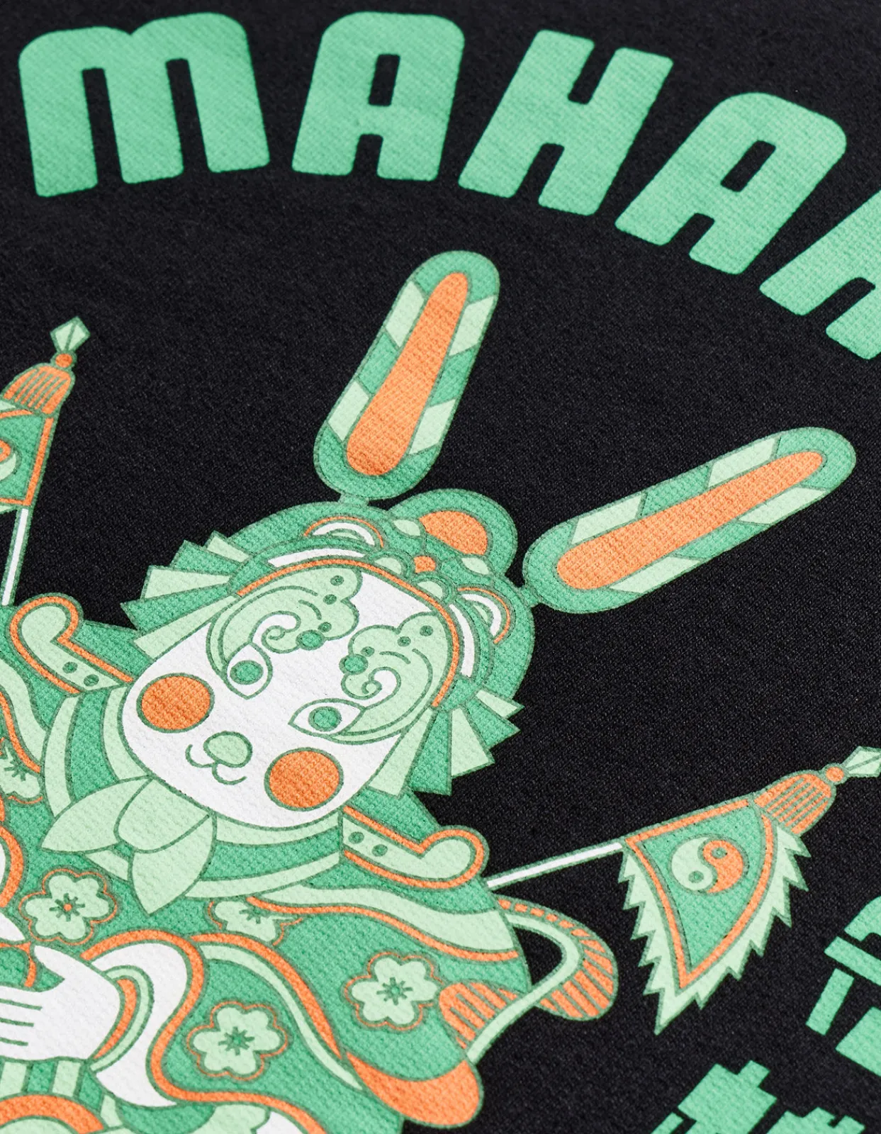 Crew Sweats*Maharishi 1001 Water Rabbit Crew Sweat Black