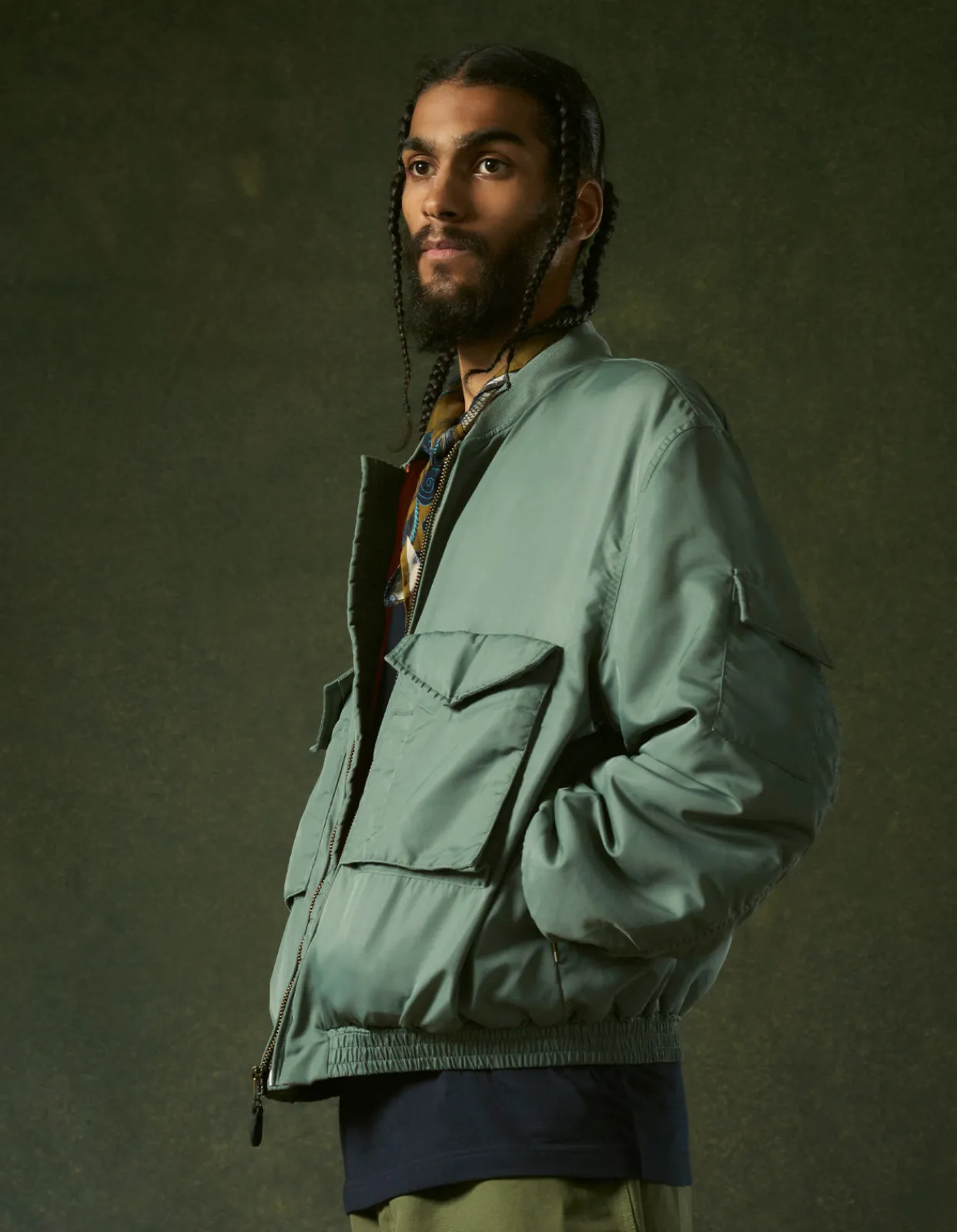 Jackets*Maharishi 4260 Wep Ma1 Flight Jacket Sage Green