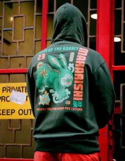 Hooded Sweats*Maharishi 1003 Year Of The Rabbit Hooded Sweat Olive Og-107F