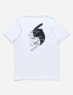 Short Sleeve T-Shirts*Maharishi 1007 Yin Yang Rabbit T-Shirt White