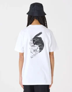 Short Sleeve T-Shirts*Maharishi 1007 Yin Yang Rabbit T-Shirt White