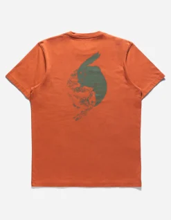 Short Sleeve T-Shirts*Maharishi 1007 Yin Yang Rabbit T-Shirt Rust