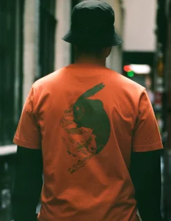 Short Sleeve T-Shirts*Maharishi 1007 Yin Yang Rabbit T-Shirt Rust