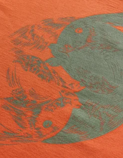 Short Sleeve T-Shirts*Maharishi 1007 Yin Yang Rabbit T-Shirt Rust
