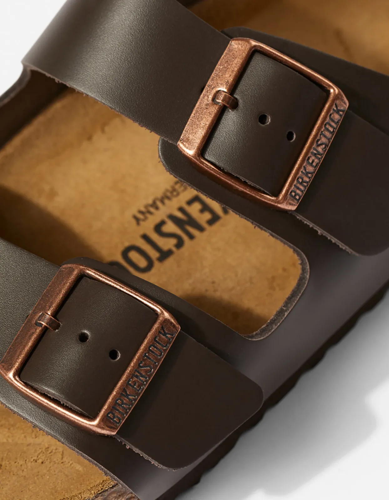 Lifestyle*Maharishi Birkenstock Arizona Natural Leather Dark Brown