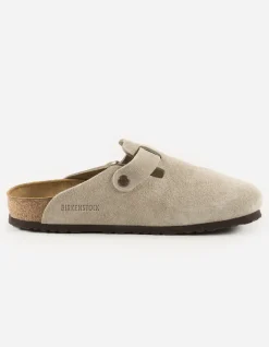 Lifestyle*Maharishi Birkenstock Boston Sfb Suede Leather Taupe