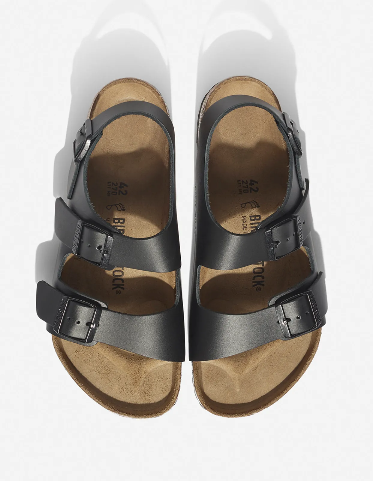Lifestyle*Maharishi Birkenstock Milano Natural Leather Black