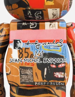Medicom & Be@Rbricks*Maharishi Medicom Be@Rbrick Andy Warhol × Jean-Michel Basquiat #2 400% U0026 100% Set
