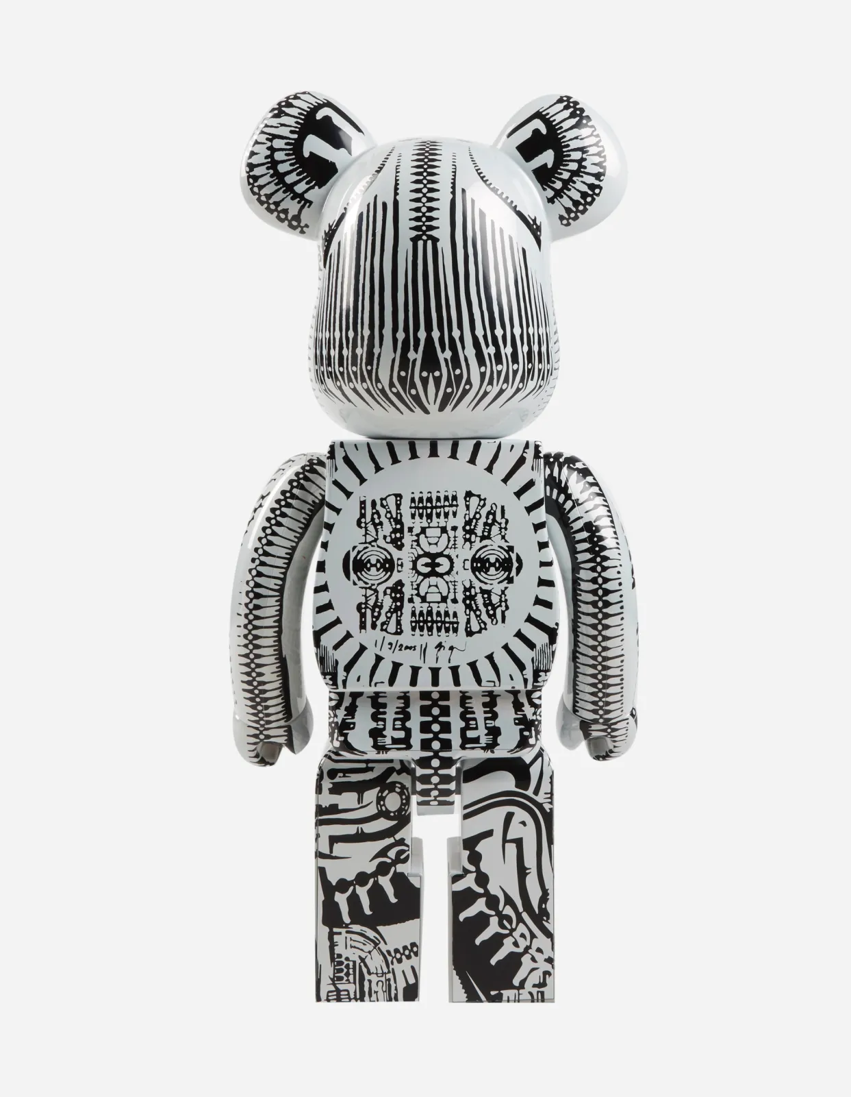 Home*Maharishi Medicom Be@Rbrick Hr Giger Chrome Version 1000% White
