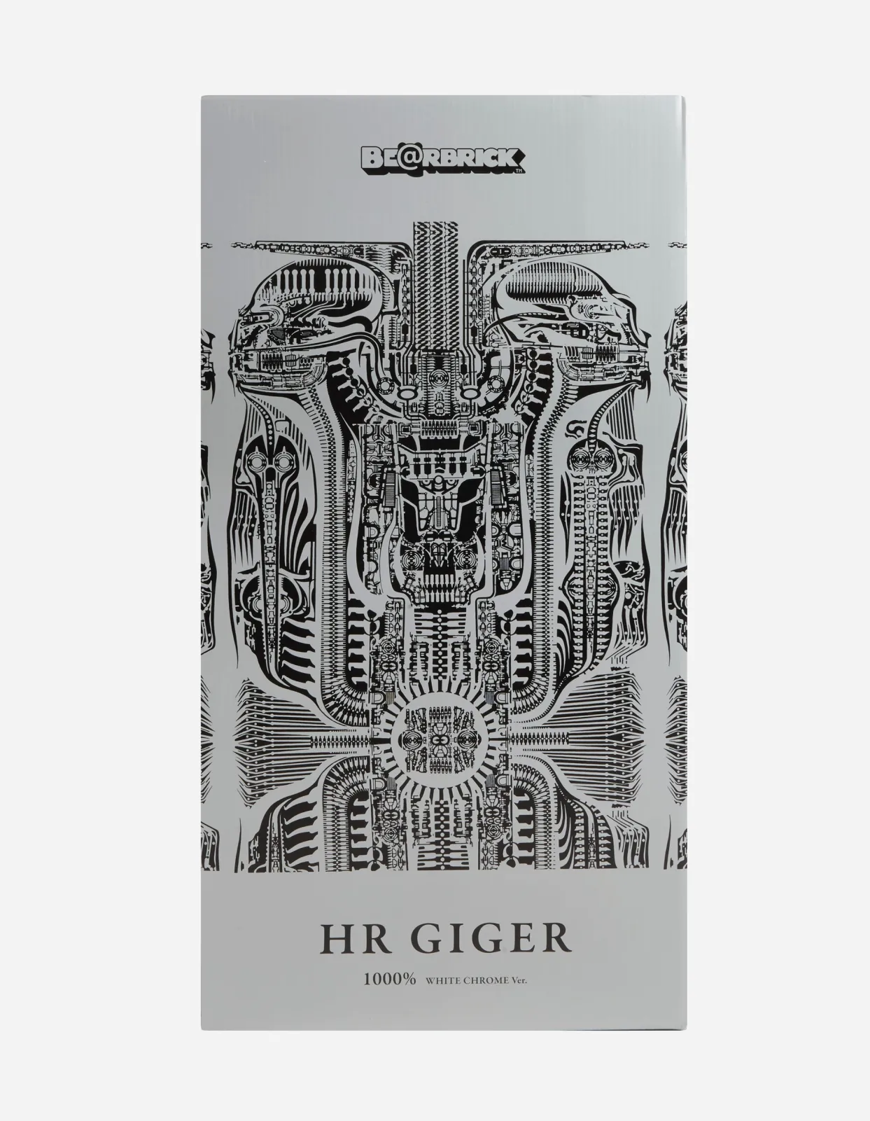 Home*Maharishi Medicom Be@Rbrick Hr Giger Chrome Version 1000% White