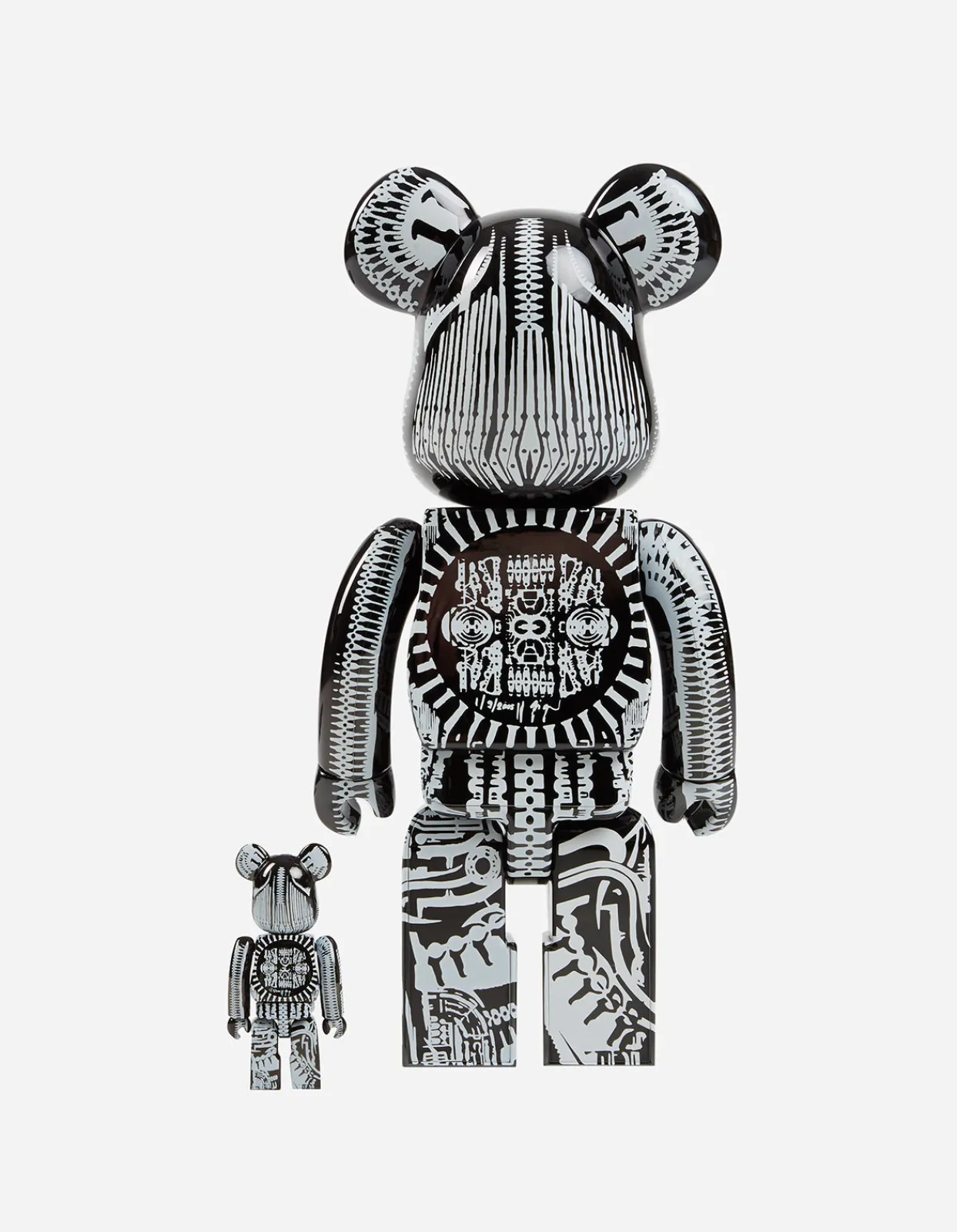 Home*Maharishi Medicom Be@Rbrick Hr Giger Chrome Version 400% U0026 100% Black
