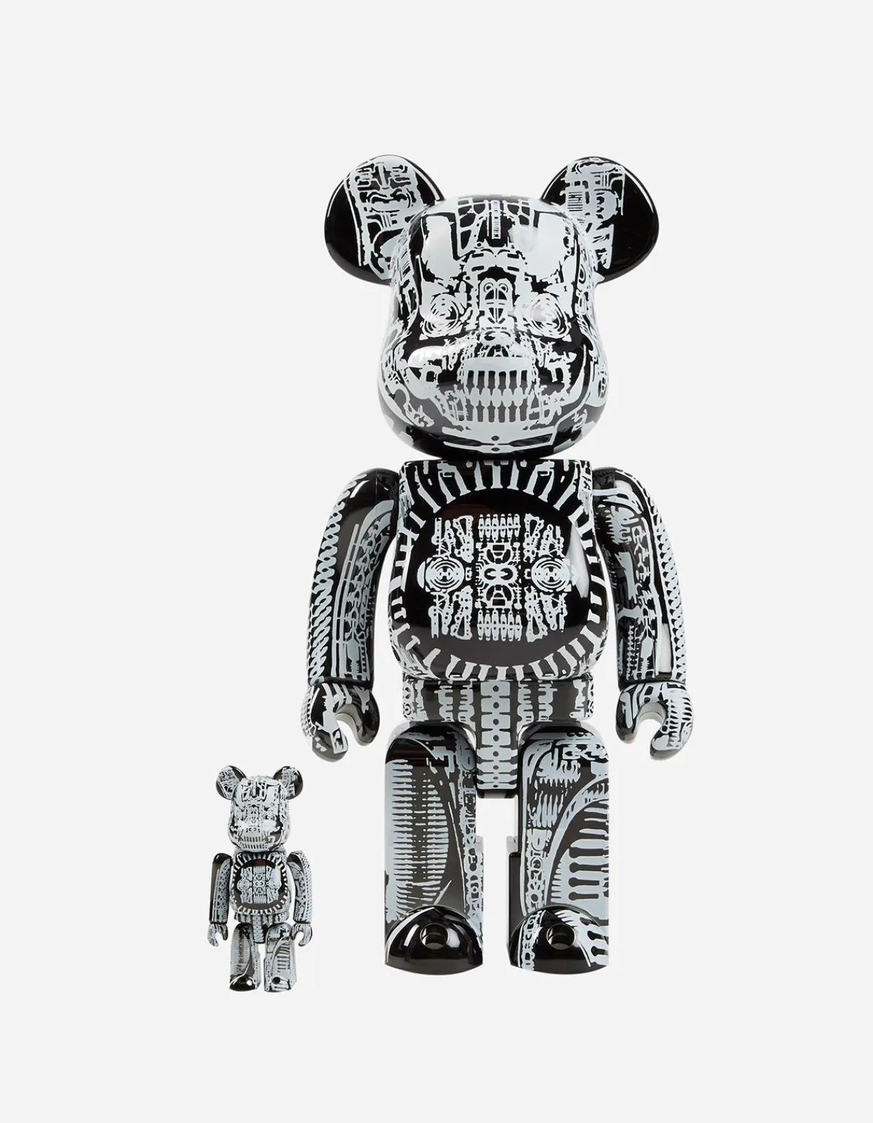 Home*Maharishi Medicom Be@Rbrick Hr Giger Chrome Version 400% U0026 100% Black