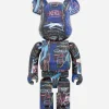 Medicom & Be@Rbricks*Maharishi Medicom Be@Rbrick Jean Michel Basquiat #7 1000%