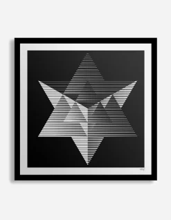 Art*Maharishi Myoshka Merkaba Monochrome Print