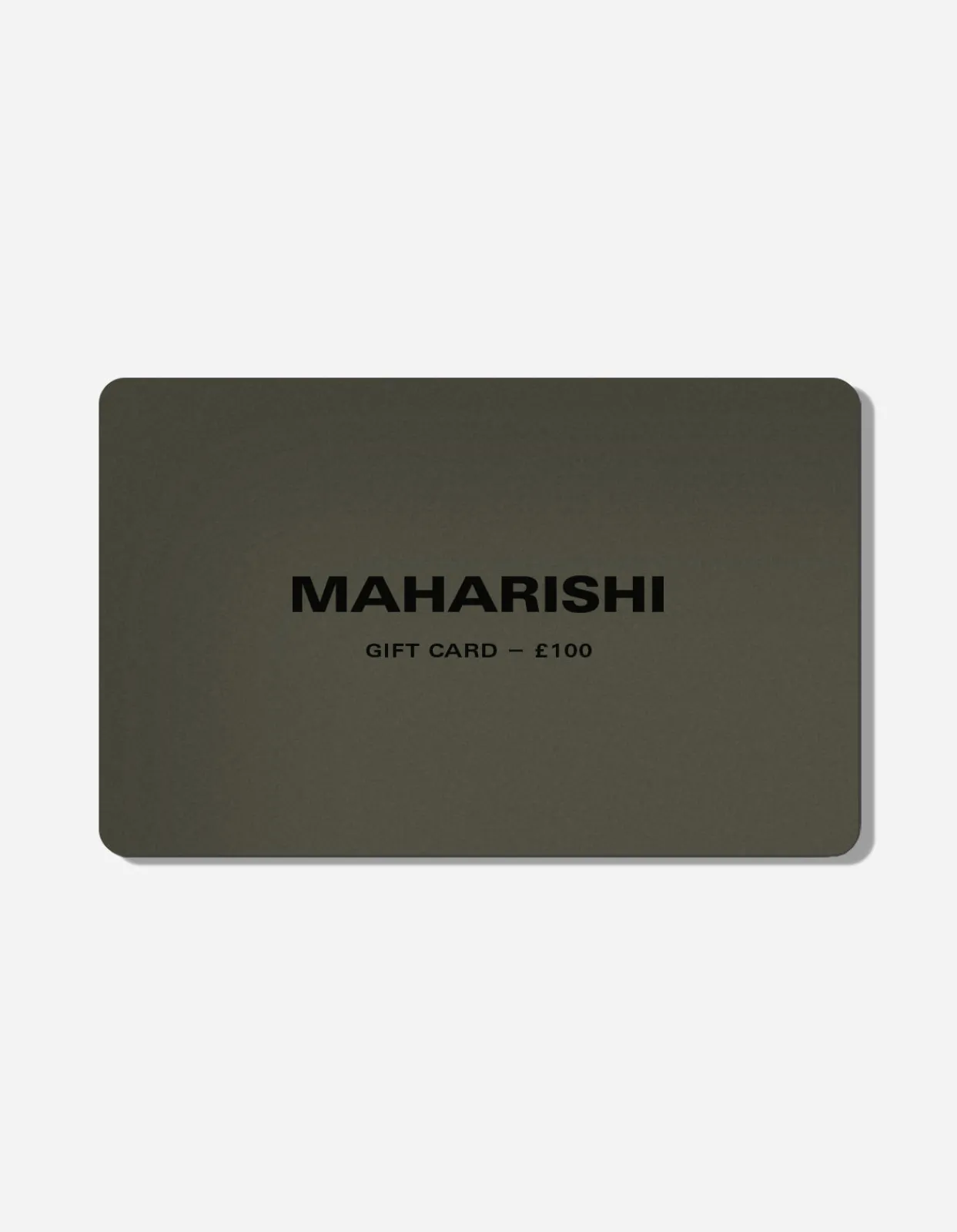 Gift Cards*Maharishi Online Gift Card £100 · Uk Only Default