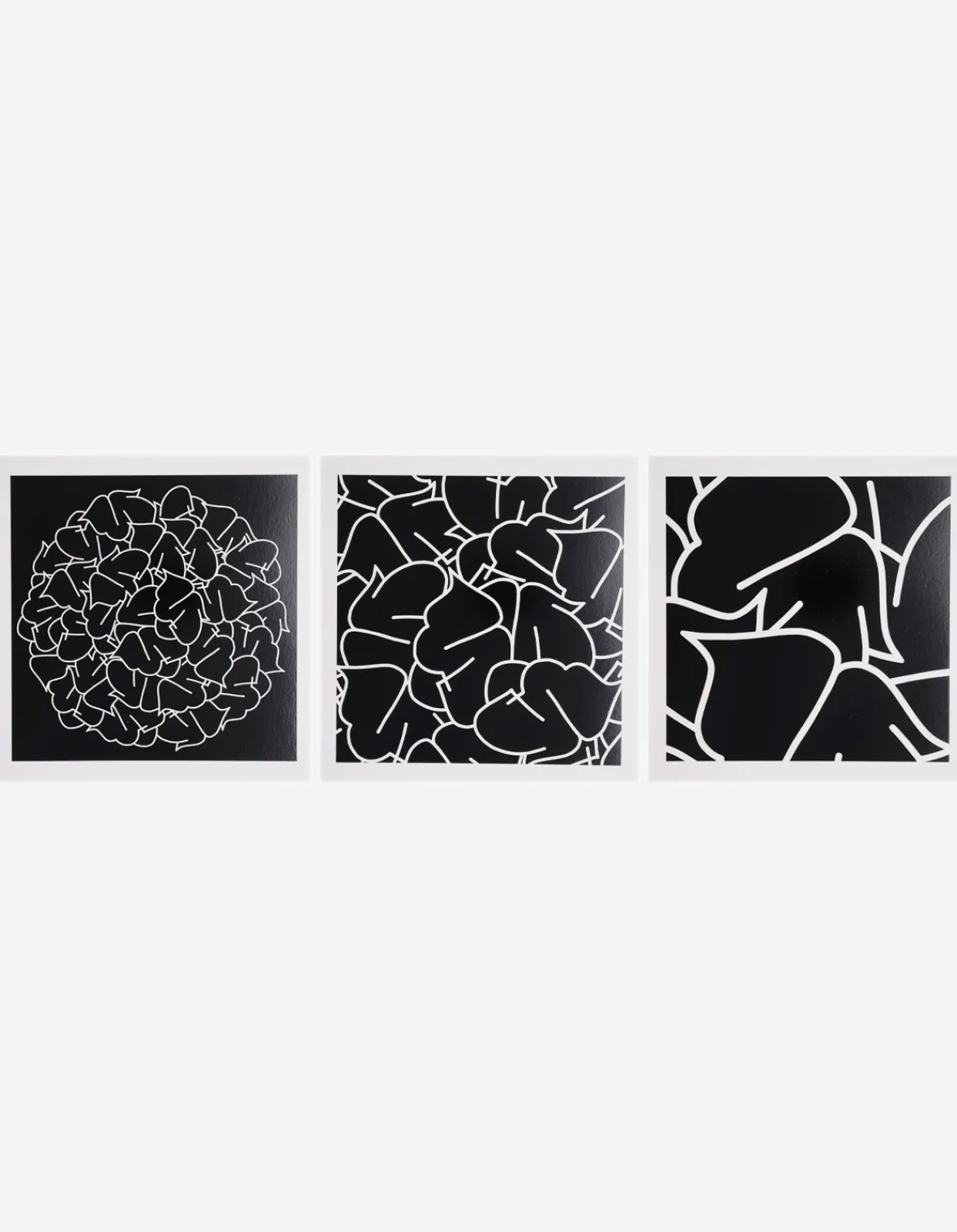 Art*Maharishi Ye-81, 82 U0026 83 Triptych Black