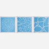 Art*Maharishi Ye-108, 109 U0026 110 Triptych Light Blue