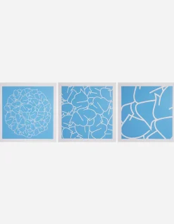 Art*Maharishi Ye-108, 109 U0026 110 Triptych Light Blue