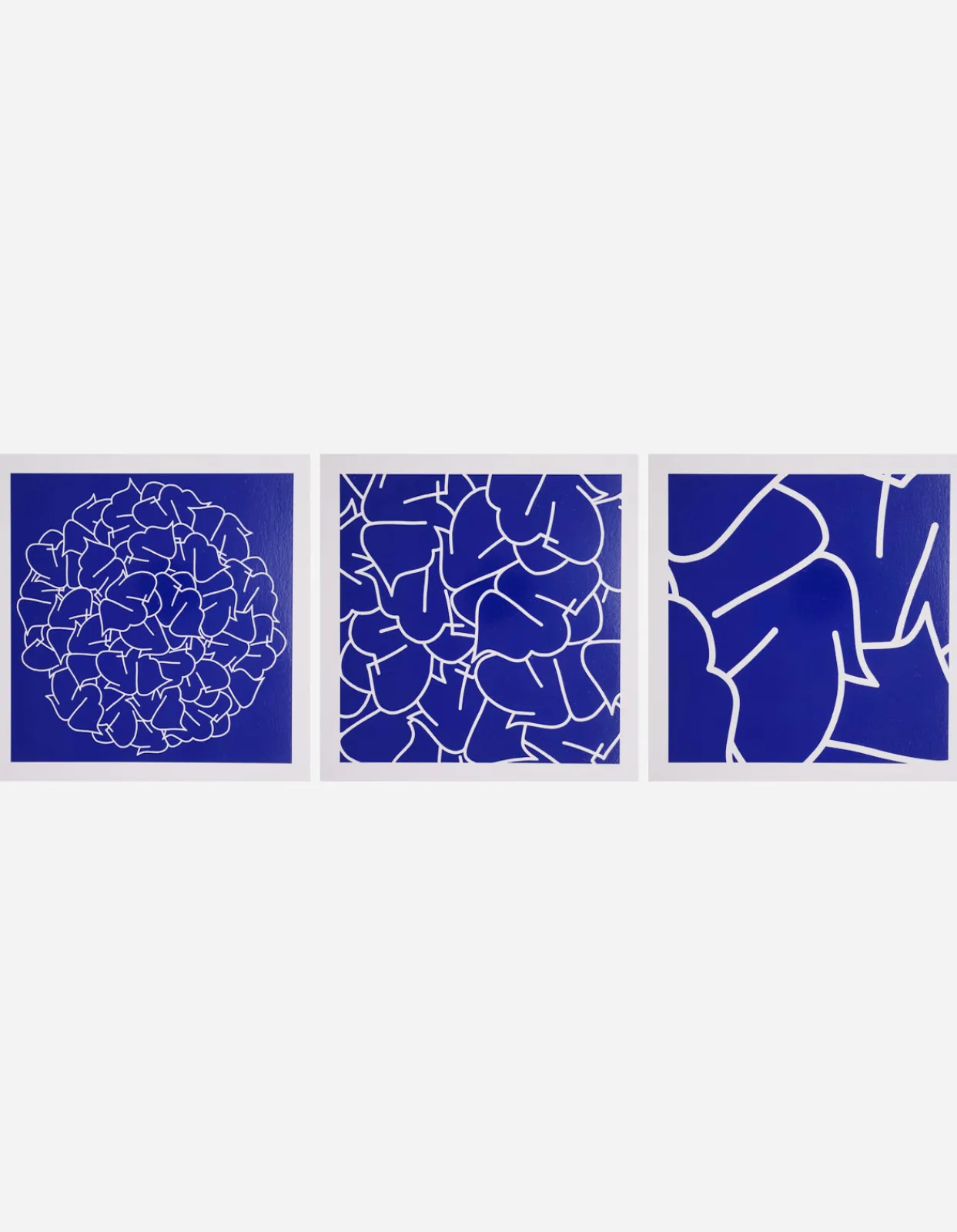 Art*Maharishi Ye-105, 106 U0026 107 Triptych Blue