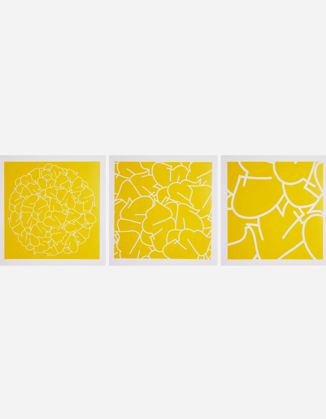 Art*Maharishi Ye-90, 91 U0026 92 Triptych Yellow