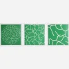 Art*Maharishi Ye-93,94 U0026 95 Triptych Green